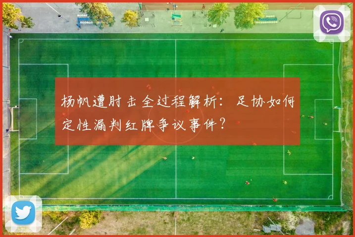 杨帆遭肘击全过程解析：足协如何定性漏判红牌争议事件？